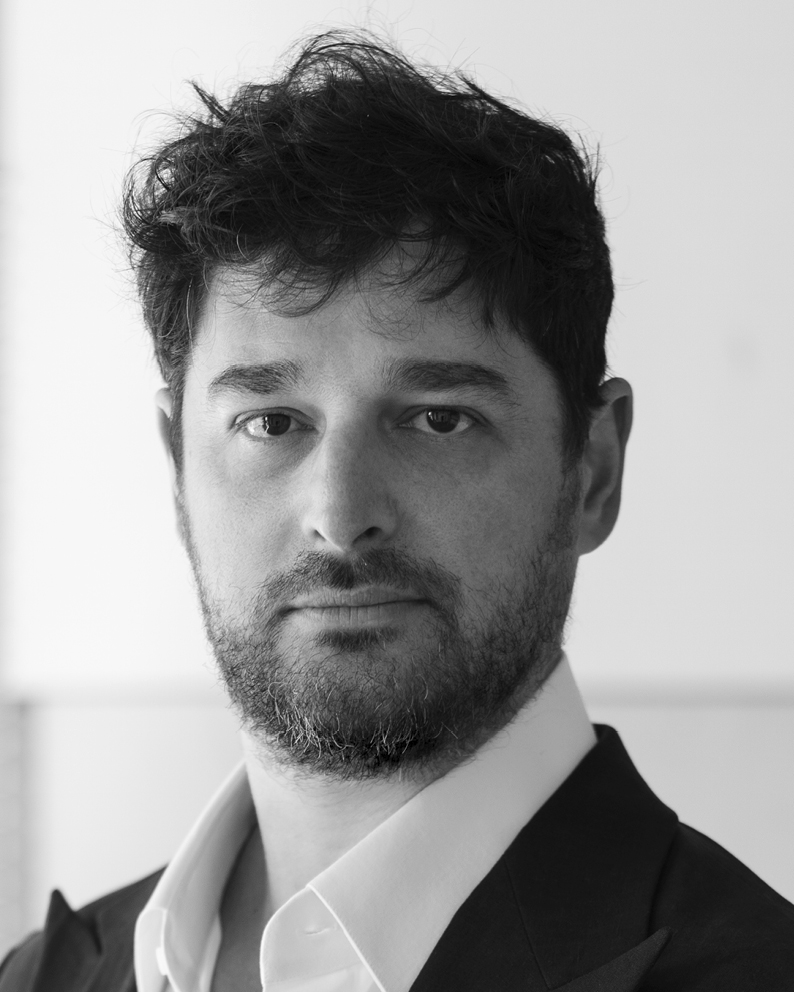 Director of Architecture Tony Maluccio in black and white.