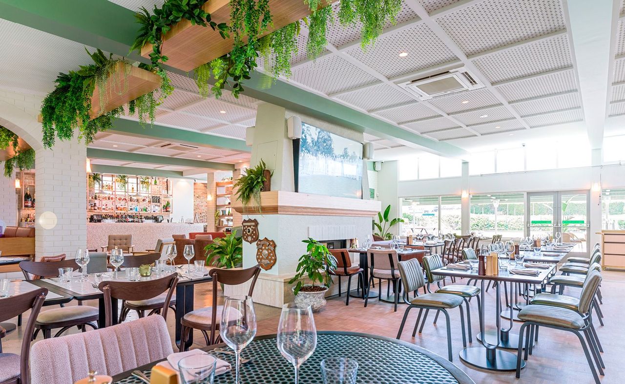 Dining through to alfresco space and the greens