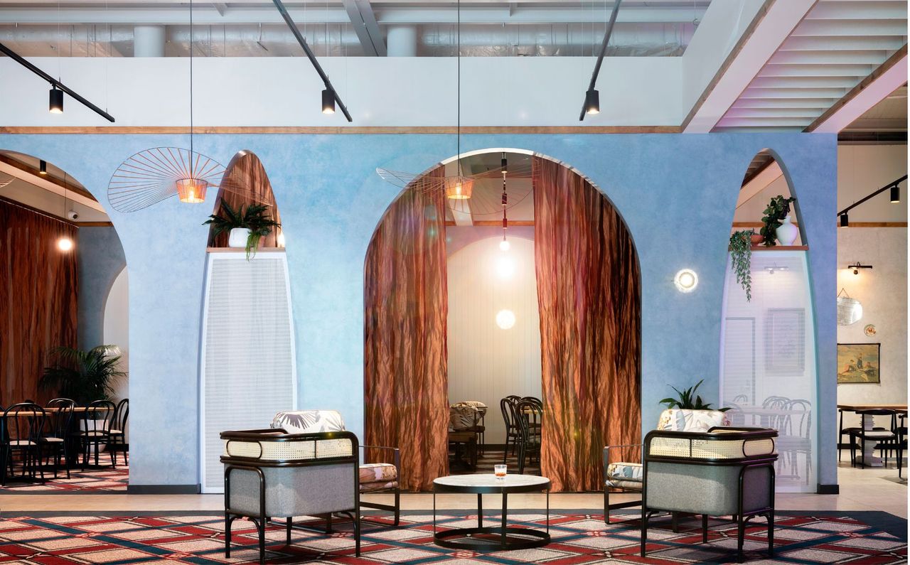 Bistro area and private dining room