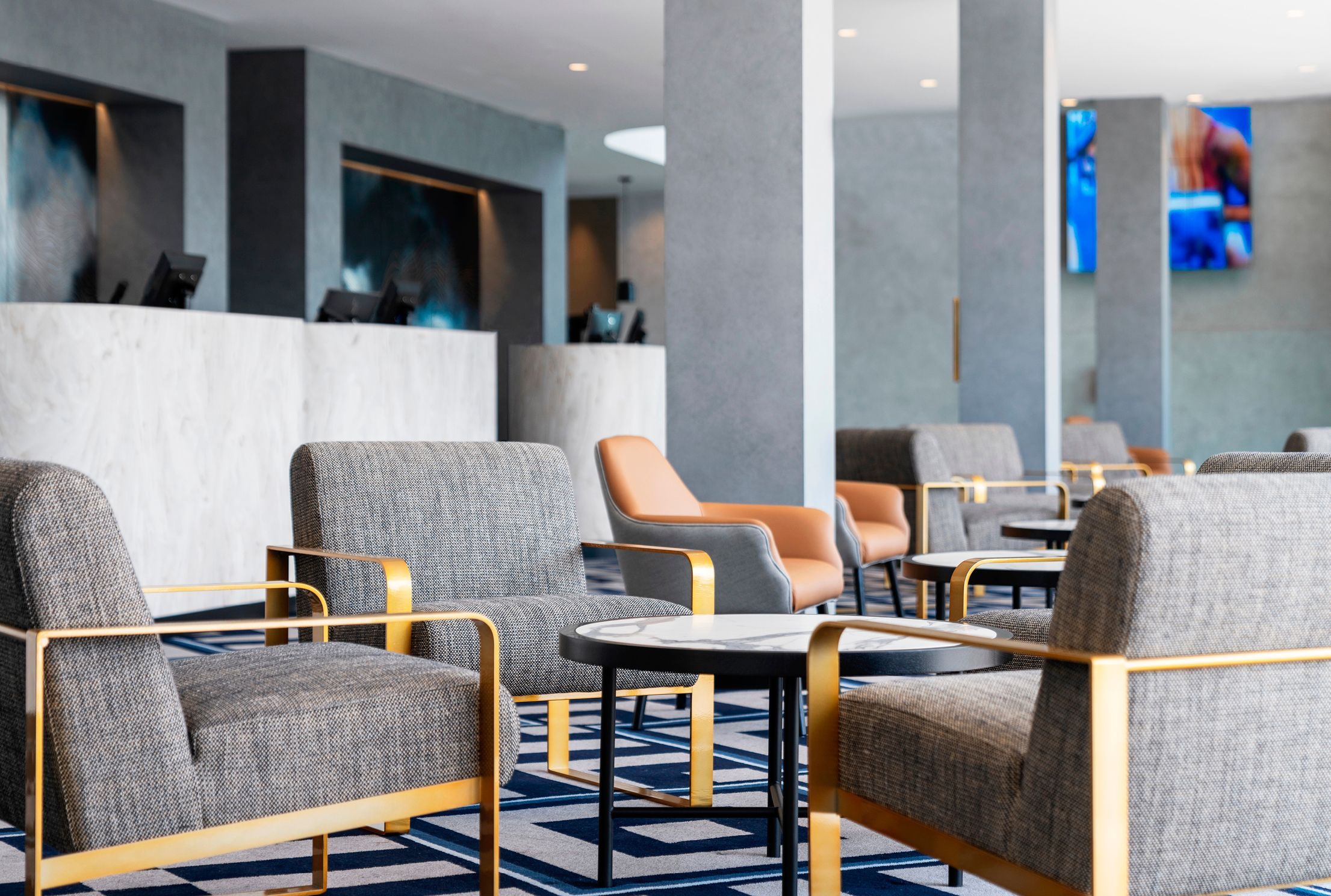Reception check-in lounge
