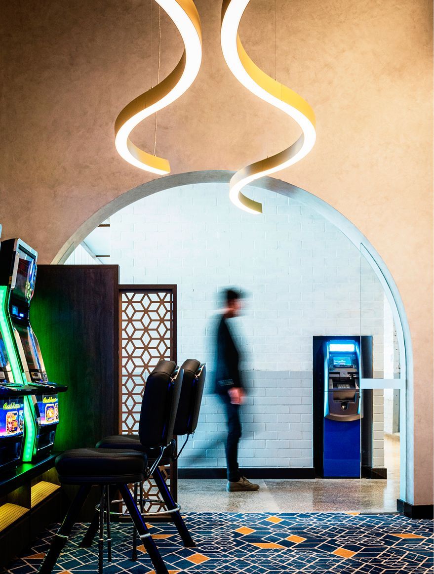 Completed transition from foyer sign-in to gaming