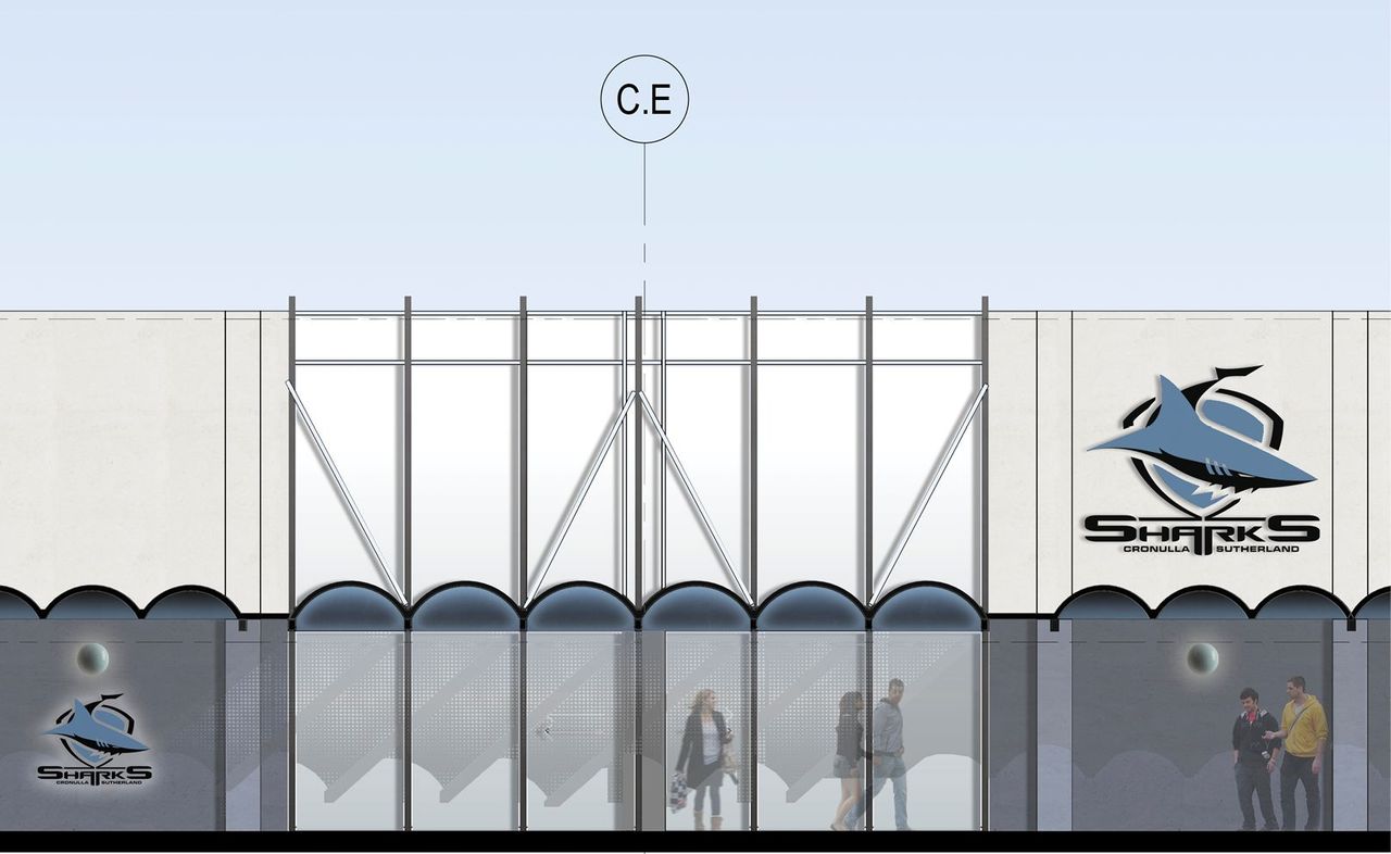 Ground elevation - entrance facade