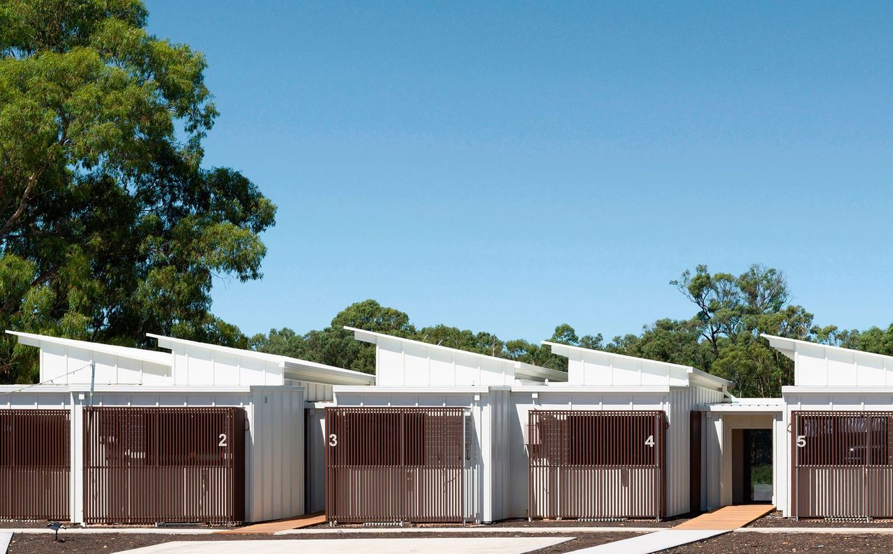 Simple structures referencing the rural woolshed