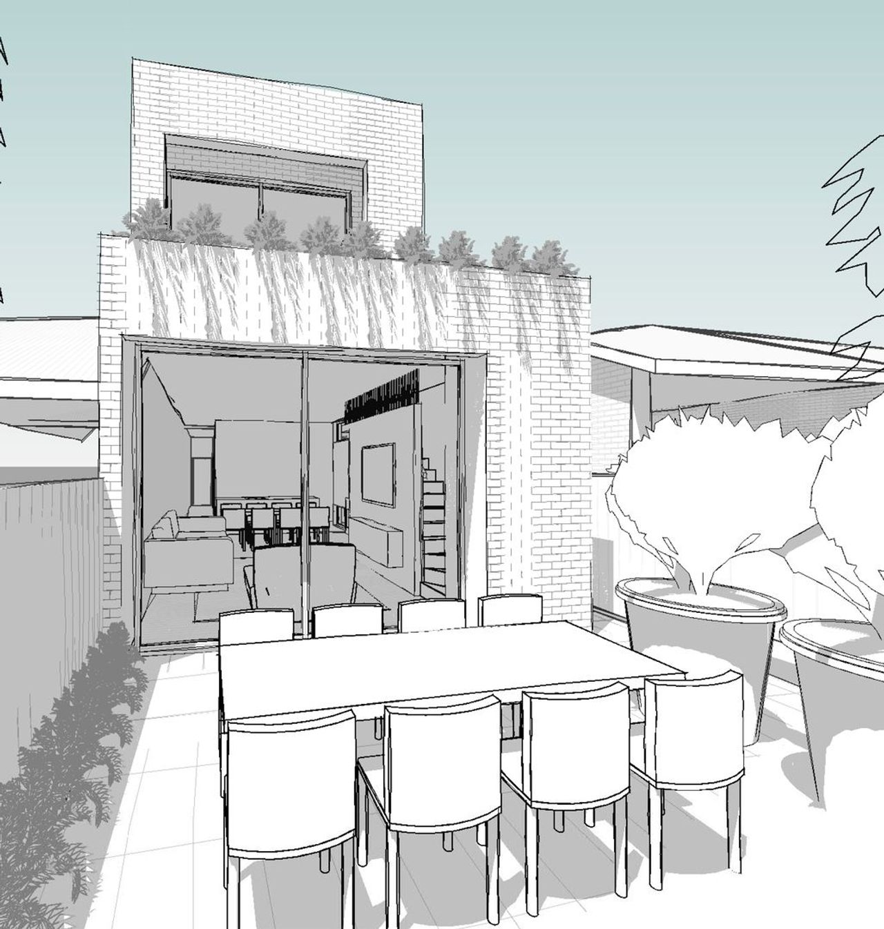 Rear 3d view